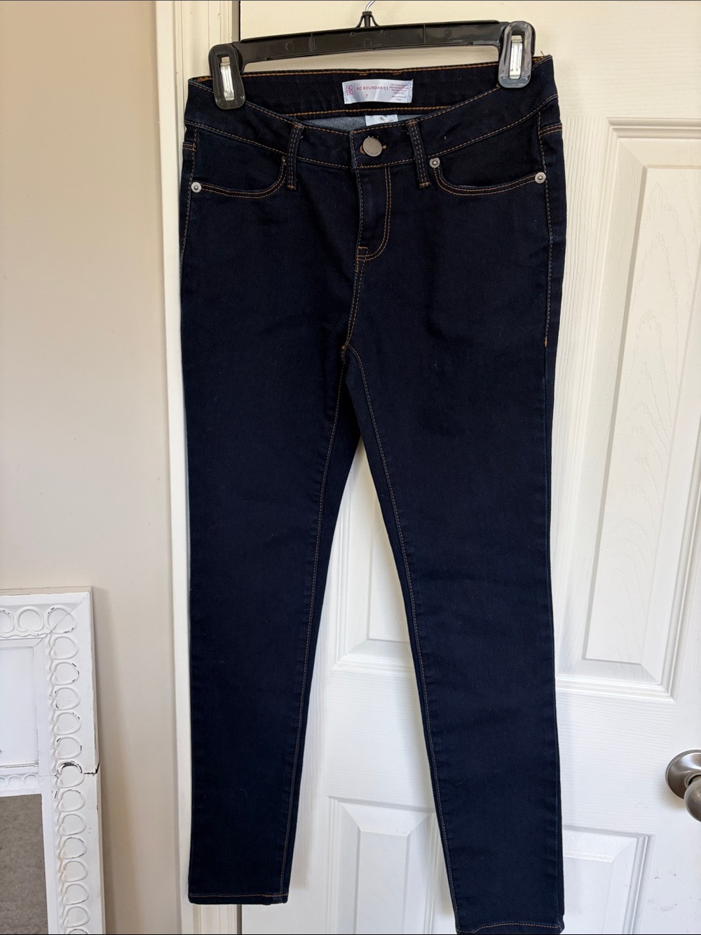 No Boundaries Navy Skinny Stretch Jeans